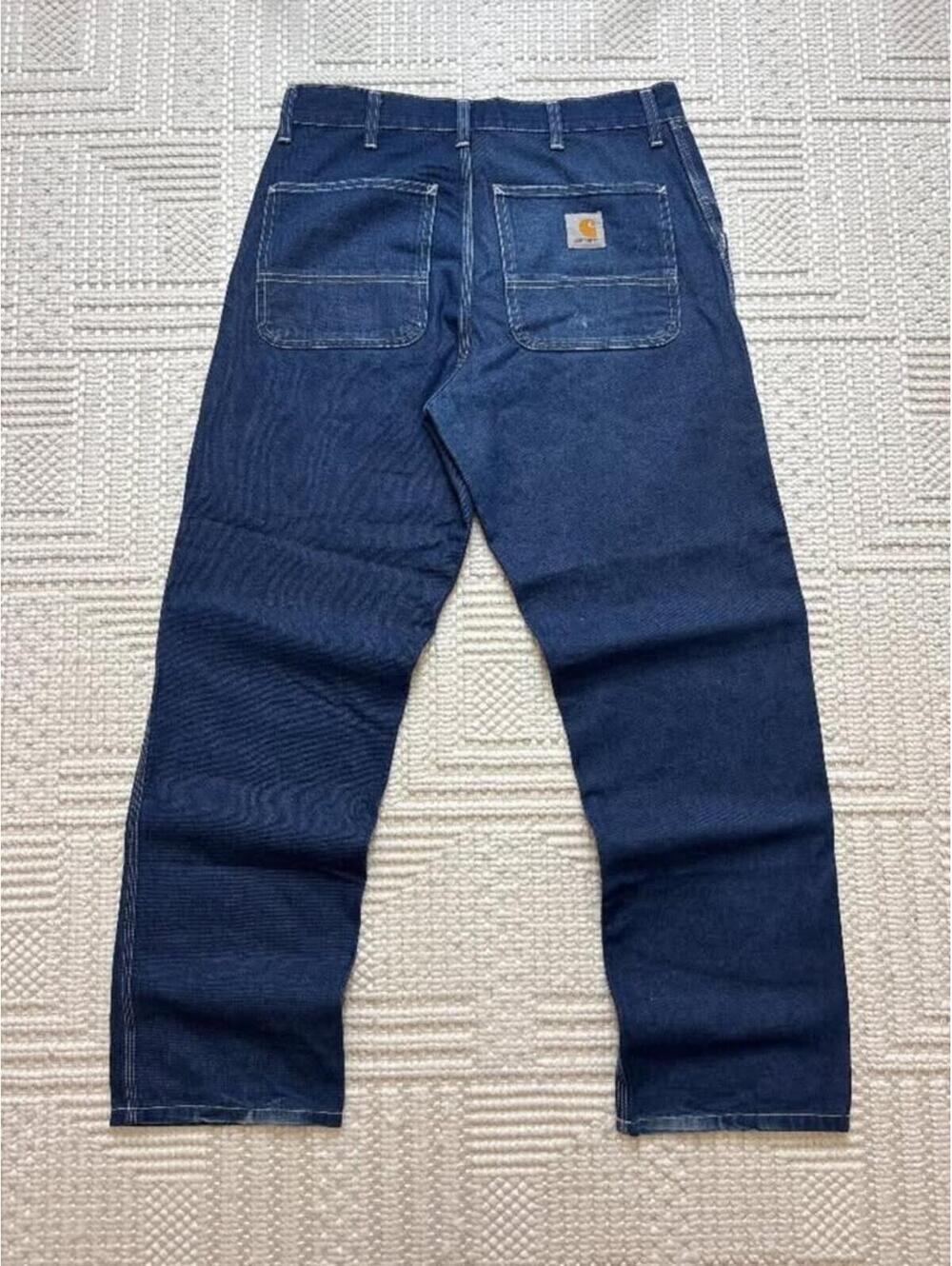 Carhartt WIP Pant Dark Indigo Denim Carpenter Jeans 32x32